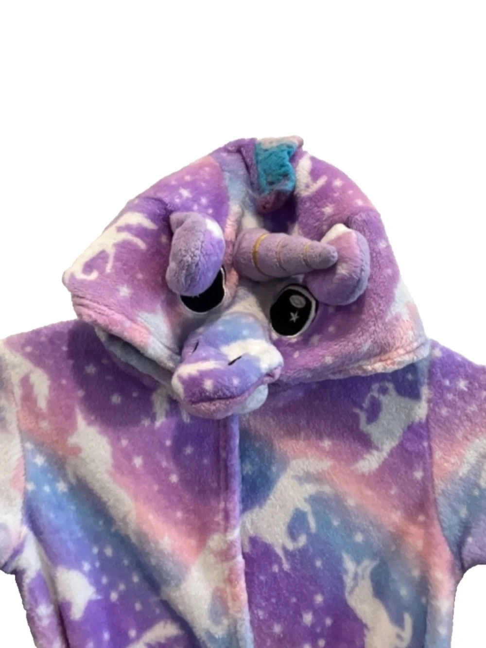 Doctor Unicorn Toddler Girl Soft Plush Bathrobe Size 3T-4T
